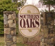 Southern Oaks community entrance sign